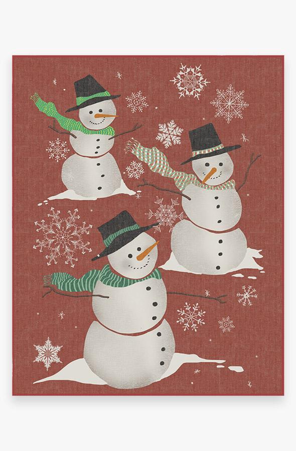 Snowman Rug 8'x10' | Stain-Resistant