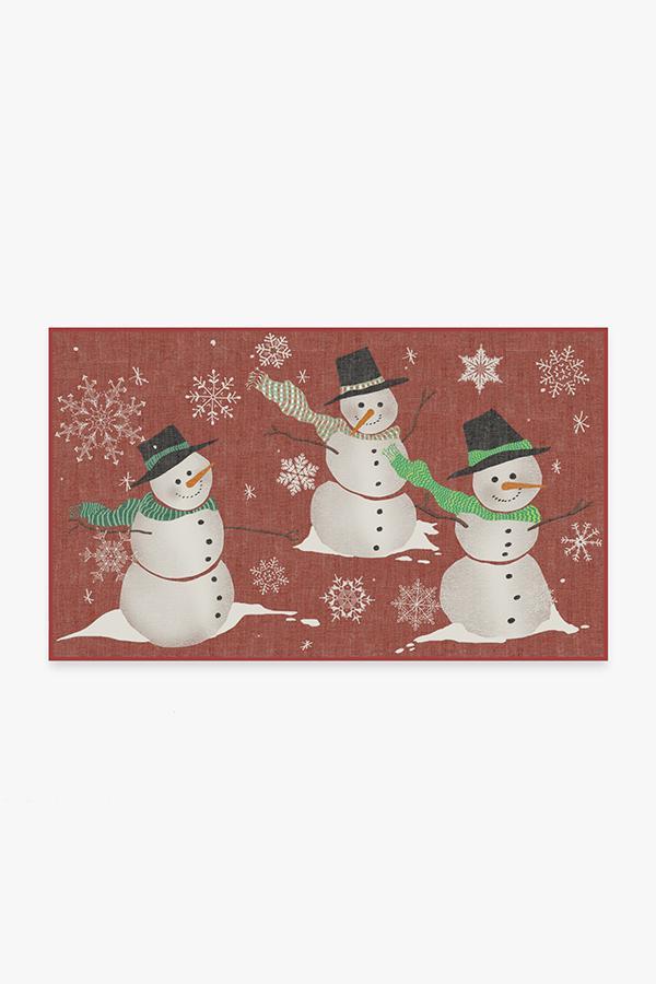 Snowman Rug 3'x5' | Stain-Resistant