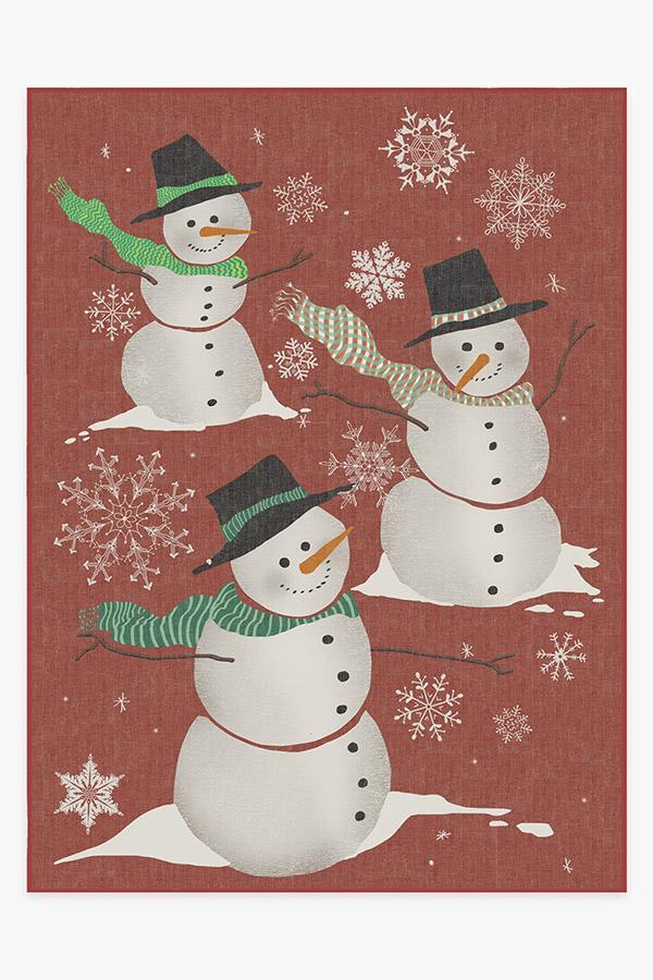Snowman Rug 9'x12' | Stain-Resistant