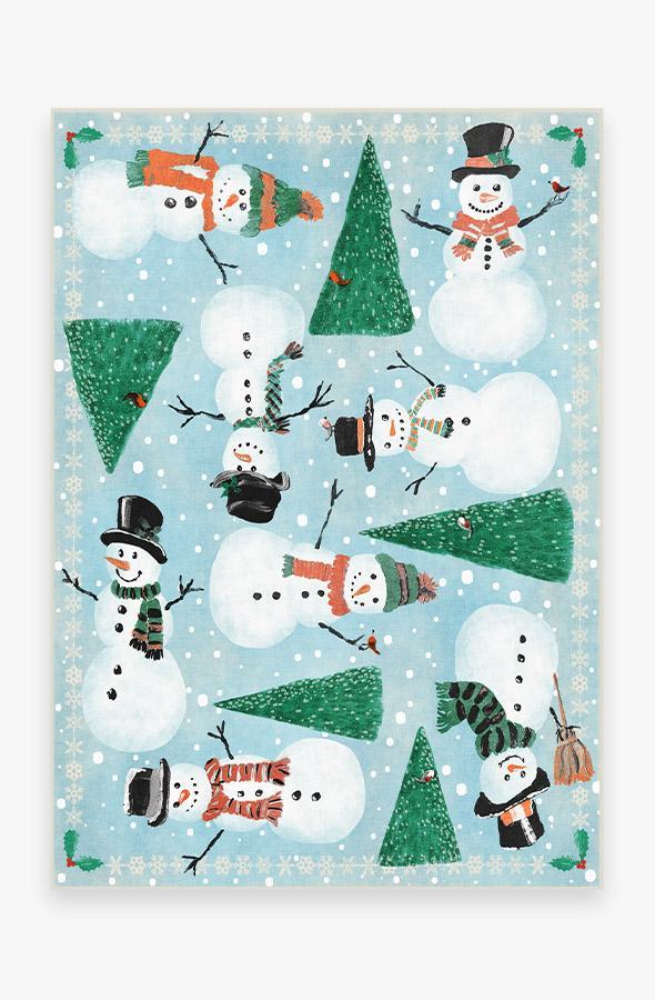 Snowy Soiree Frost Rug 5'x7' | Stain-Resistant