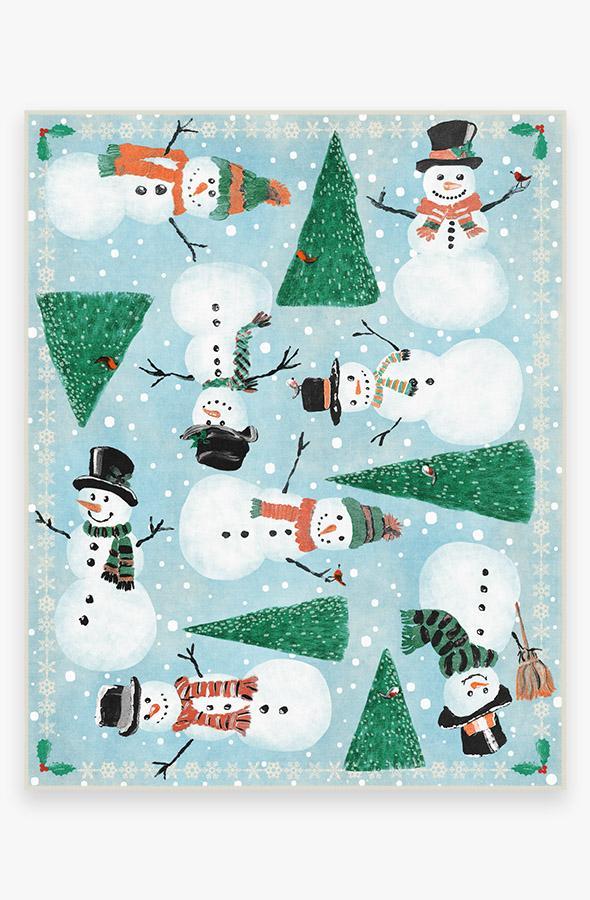Snowy Soiree Frost Rug 8'x10' | Stain-Resistant