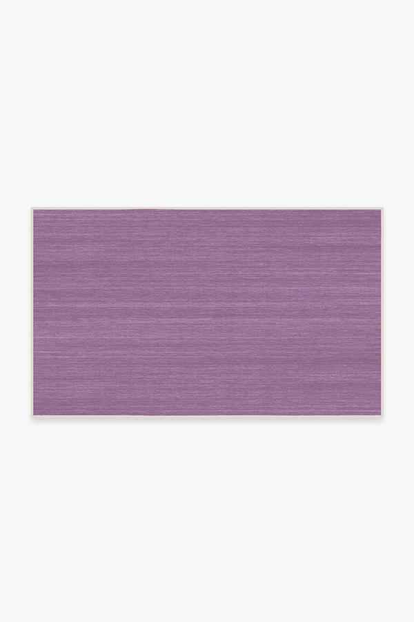 Solid Tonal Lavender Rug 3'x5' | Stain-Resistant