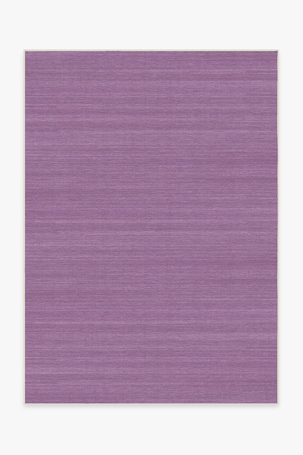 Solid Tonal Lavender Rug 5'x7' | Stain-Resistant