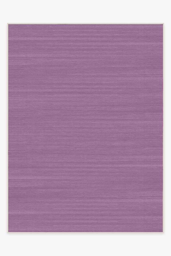 Solid Tonal Lavender Rug 9'x12' | Stain-Resistant