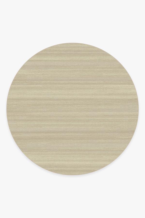 Solid Tonal Natural Rug 8' Round | Stain-Resistant