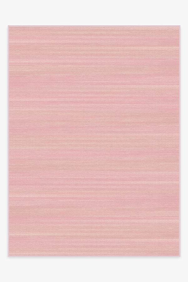 Solid Tonal Pink Rug 9'x12' | Stain-Resistant