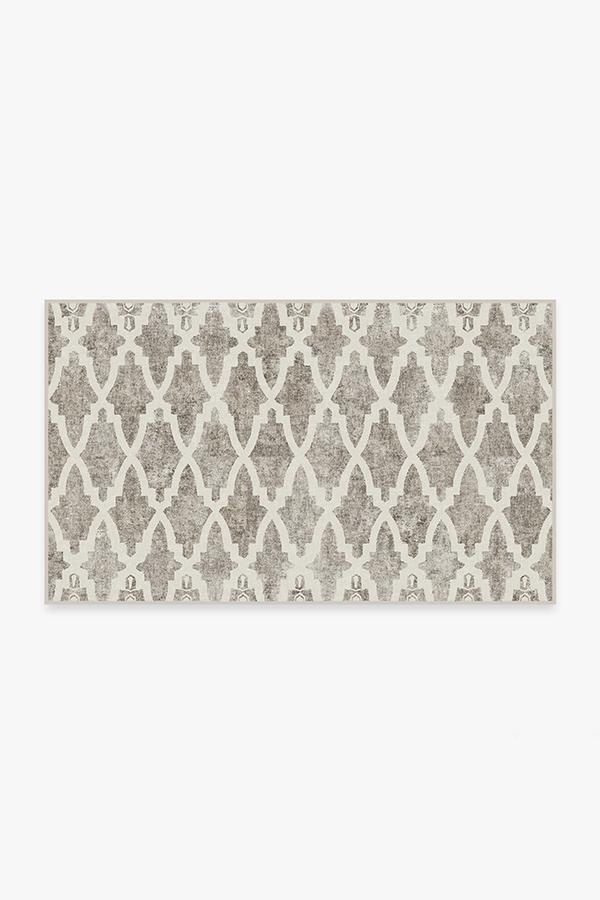 Soraya Trellis Ash Grey Rug 3'x5' | Stain-Resistant
