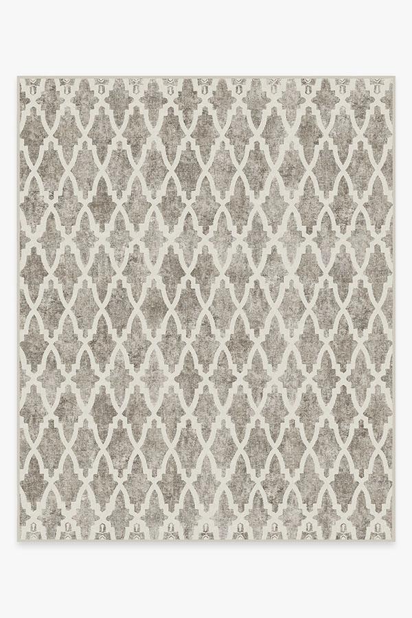 Soraya Trellis Ash Grey Rug 8'x10' | Stain-Resistant