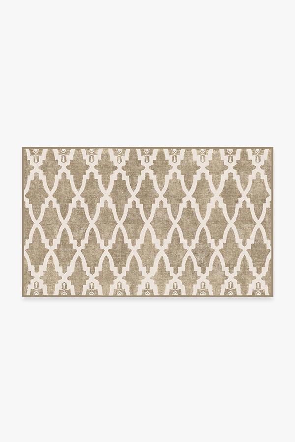 Soraya Trellis Natural Rug 3'x5' | Stain-Resistant