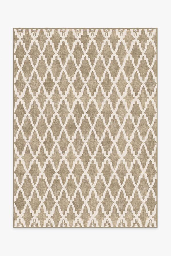 Soraya Trellis Natural Rug 5'x7' | Stain-Resistant