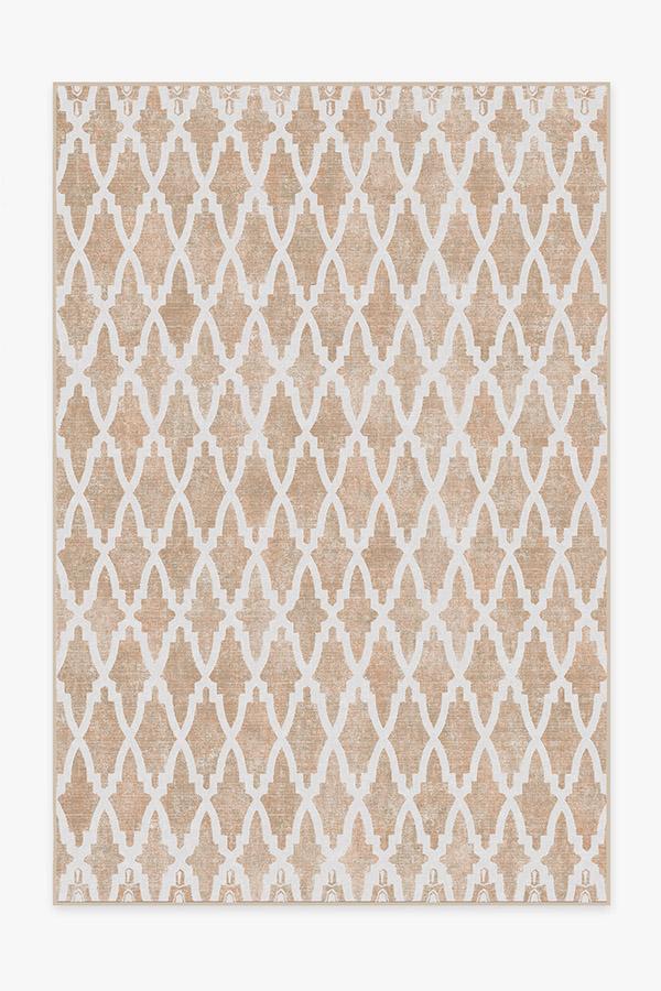 Soraya Trellis Rose Gold Rug 6'x9' | Stain-Resistant