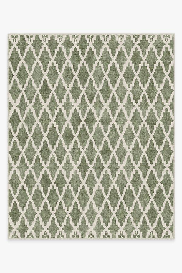Soraya Trellis Sage Rug 8'x10' | Stain-Resistant