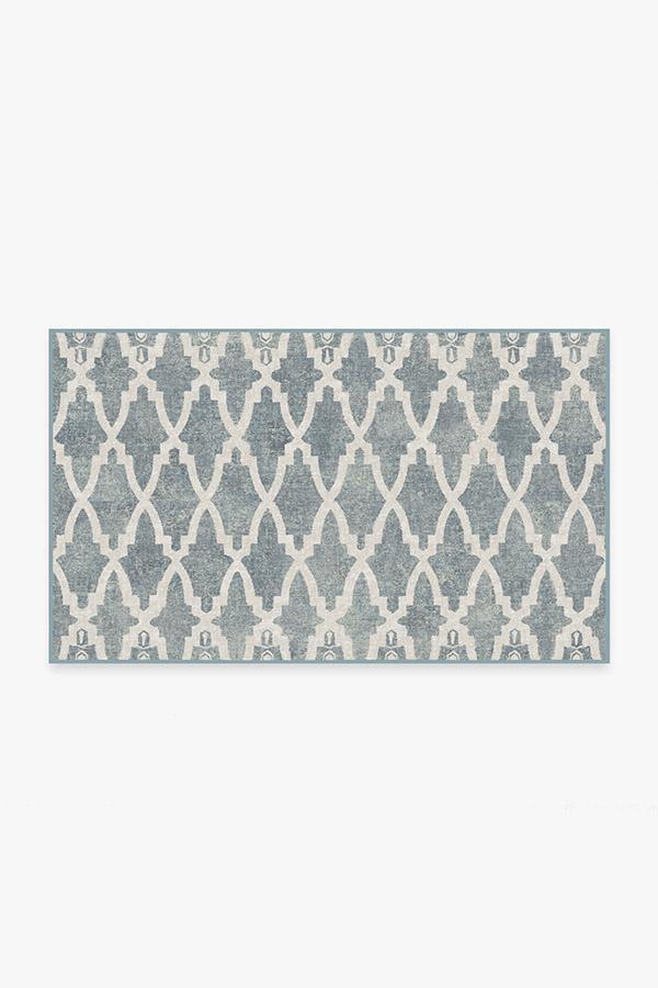 Soraya Trellis Slate Rug 3'x5' | Stain-Resistant