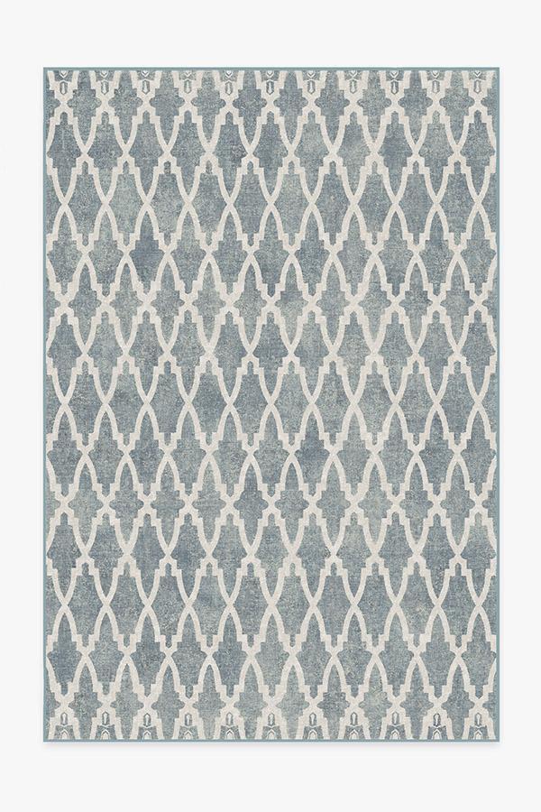 Soraya Trellis Slate Rug 6'x9' | Stain-Resistant