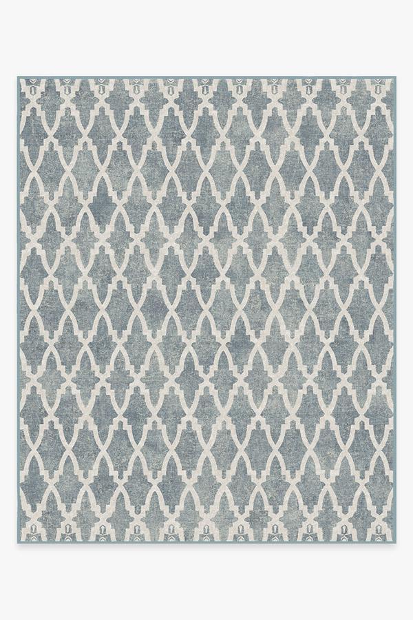 Soraya Trellis Slate Rug 8'x10' | Stain-Resistant
