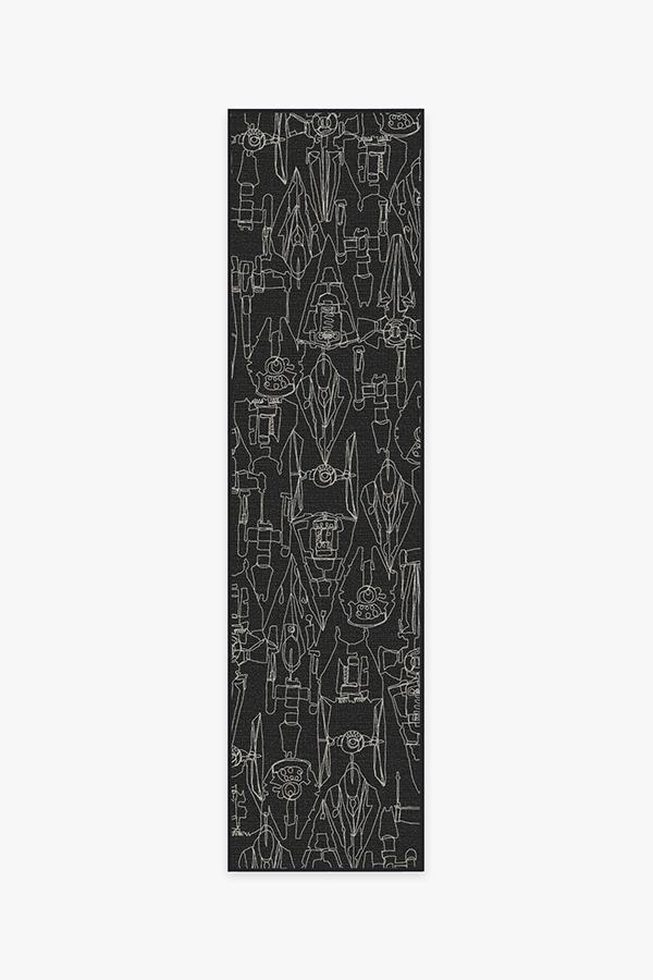 Star Wars Armada Black Rug 2.5'x10' | Stain-Resistant