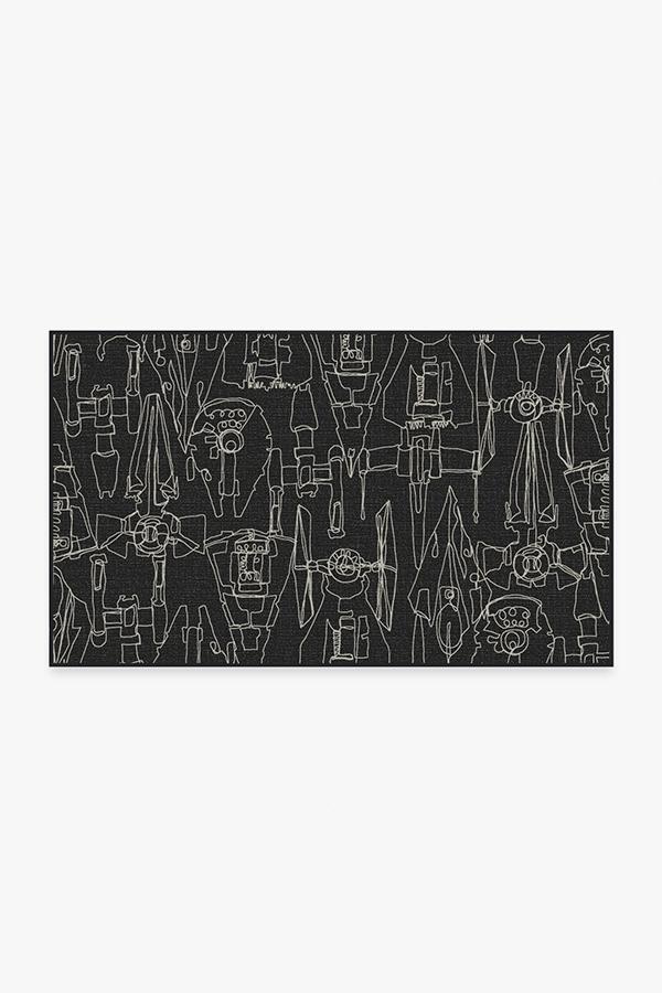 Star Wars Armada Black Rug 3'x5' | Stain-Resistant
