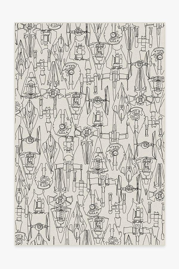 Star Wars Armada Creme Rug 6'x9' | Stain-Resistant