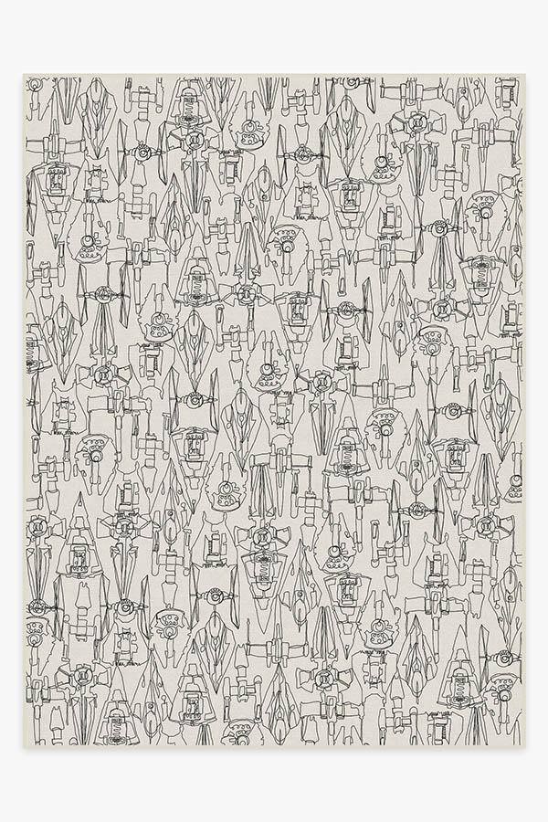 Star Wars Armada Creme Rug 9'x12' | Stain-Resistant