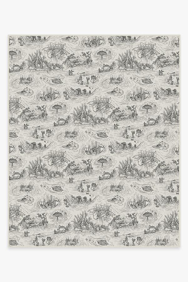 Star Wars Toile White Rug 8'x10' | Stain-Resistant