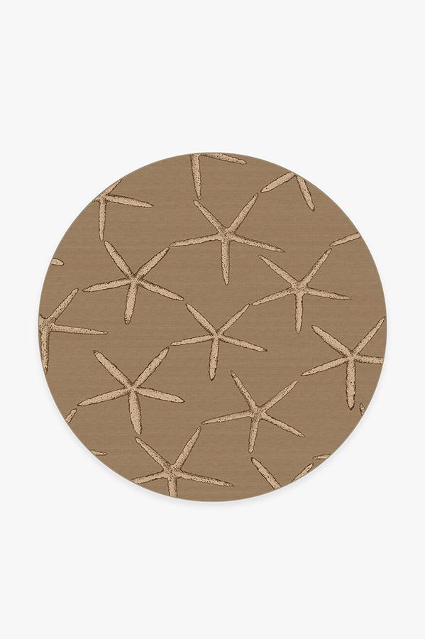 Starfish Natural Rug 6' Round | Stain-Resistant