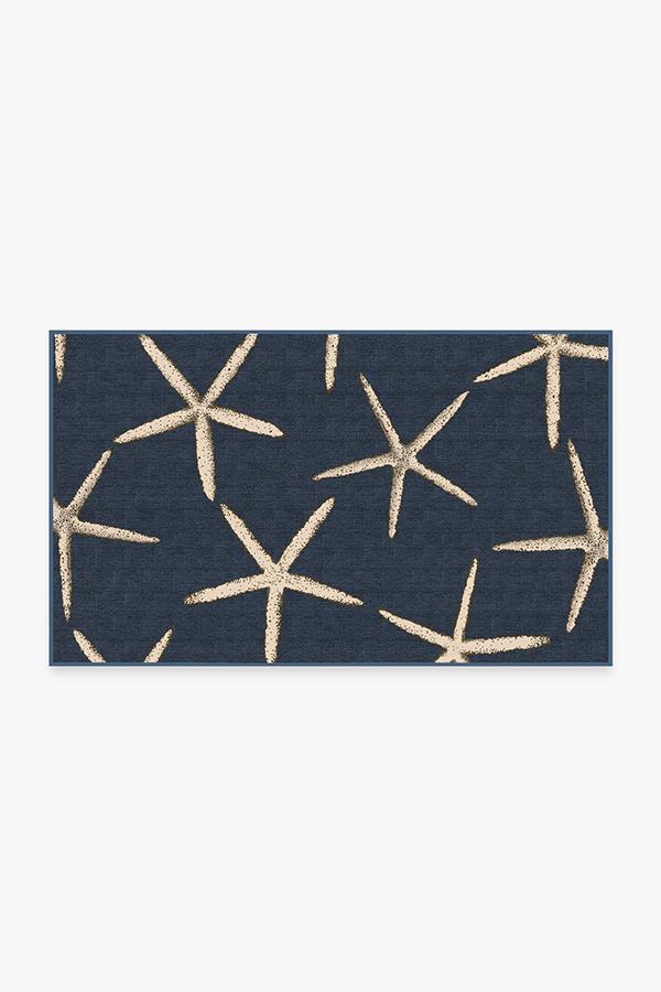 Starfish Navy Rug 3'x5' | Stain-Resistant