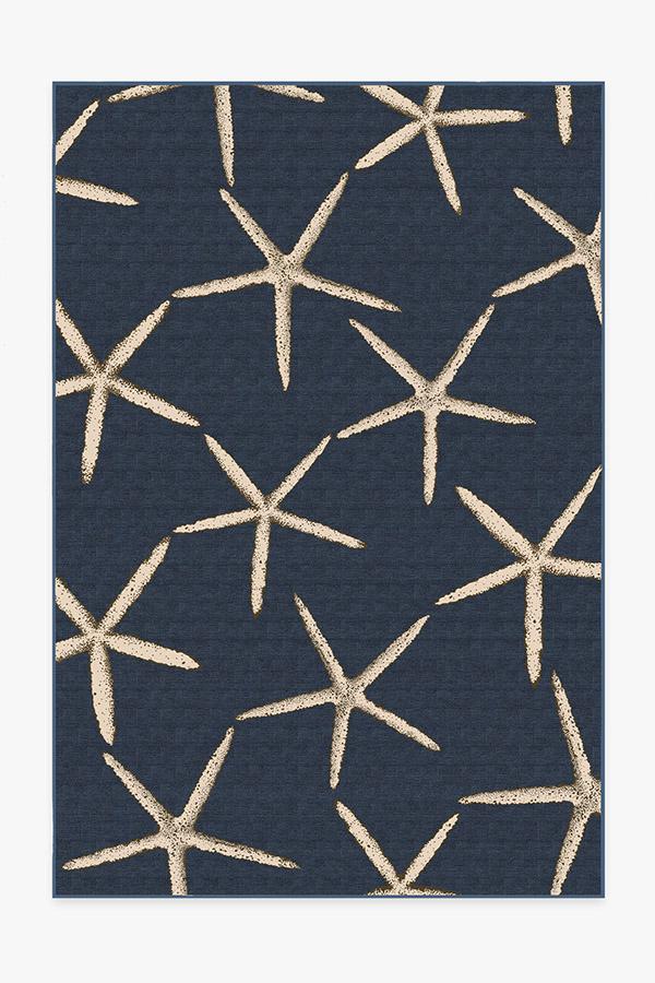 Starfish Navy Rug 6'x9' | Stain-Resistant