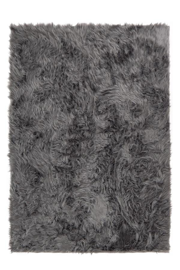 Stormy Grey Shag Rug 5'x7' | Stain-Resistant