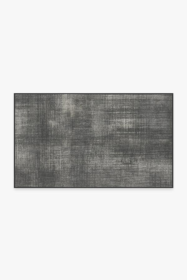 Sudaria Solid Greyscale Rug 3'x5' | Stain-Resistant