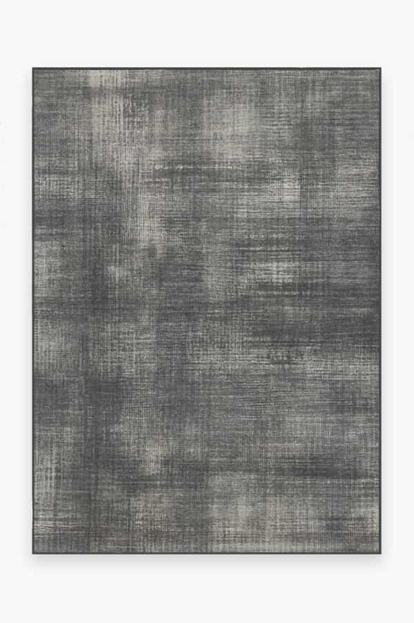 Sudaria Solid Greyscale Rug 5'x7' | Stain-Resistant
