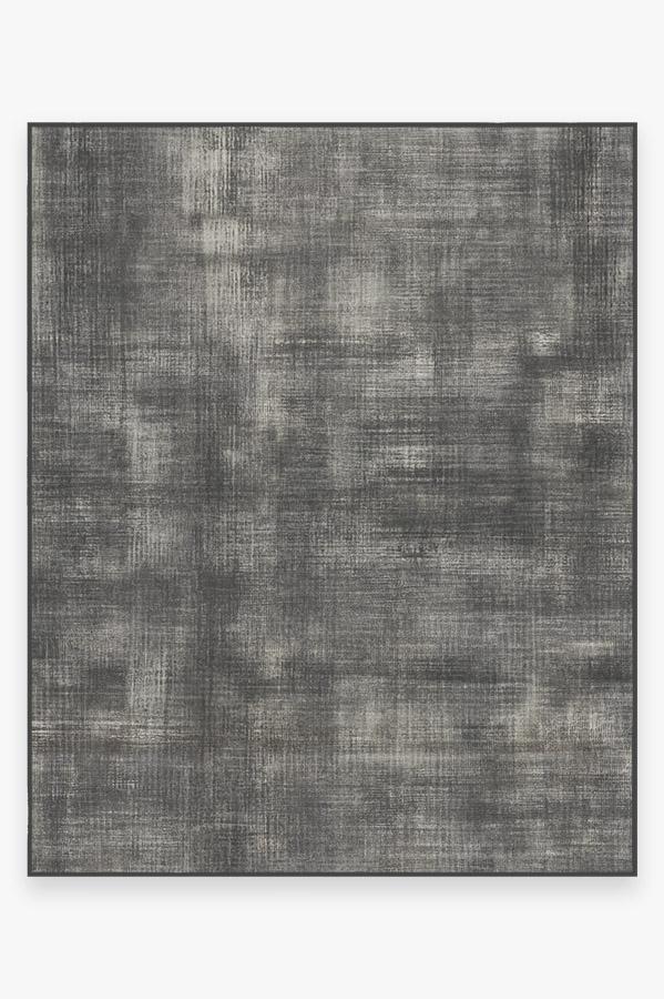 Sudaria Solid Greyscale Rug 8'x10' | Stain-Resistant