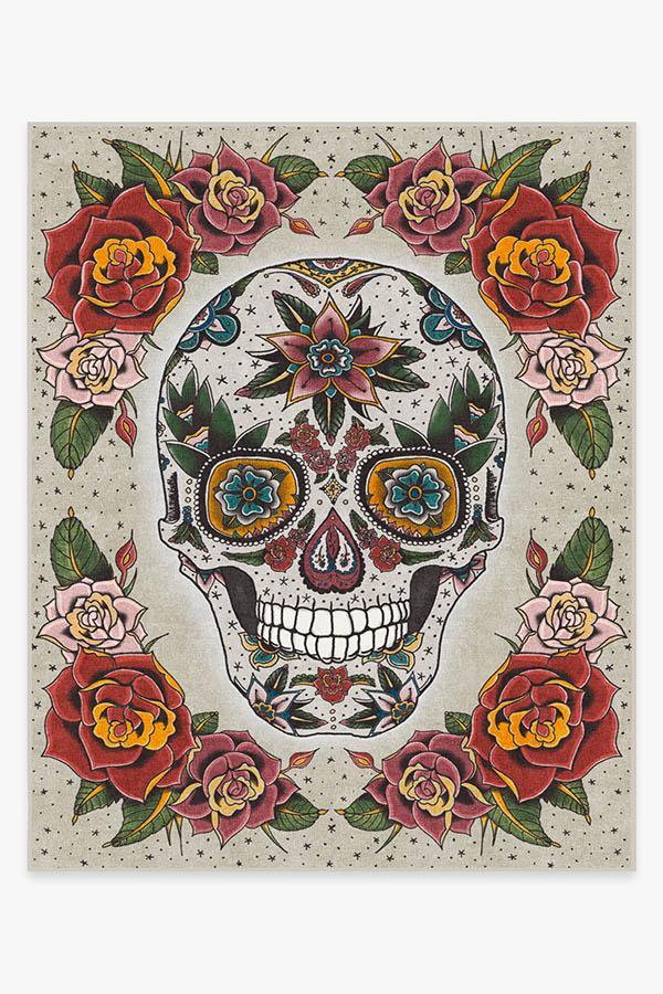 Sugar Skull Rug 8'x10' | Stain-Resistant