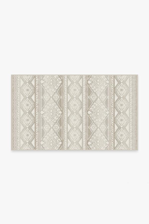 Suku Grey Rug 3'x5' | Stain-Resistant