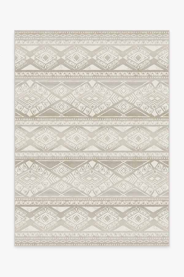 Suku Grey Rug 5'x7' | Stain-Resistant