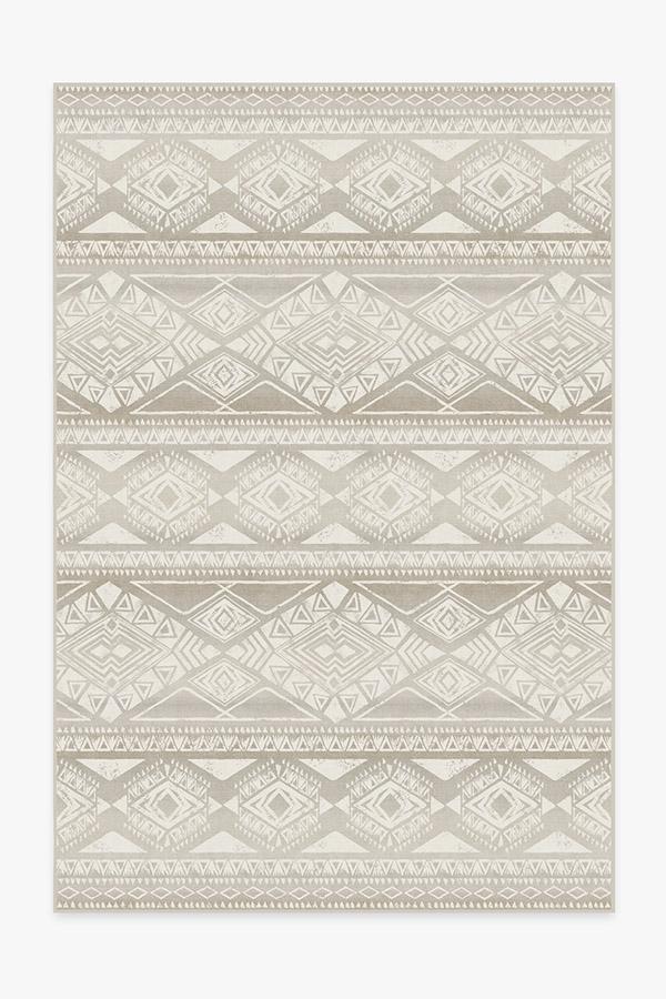 Suku Grey Rug 6'x9' | Stain-Resistant