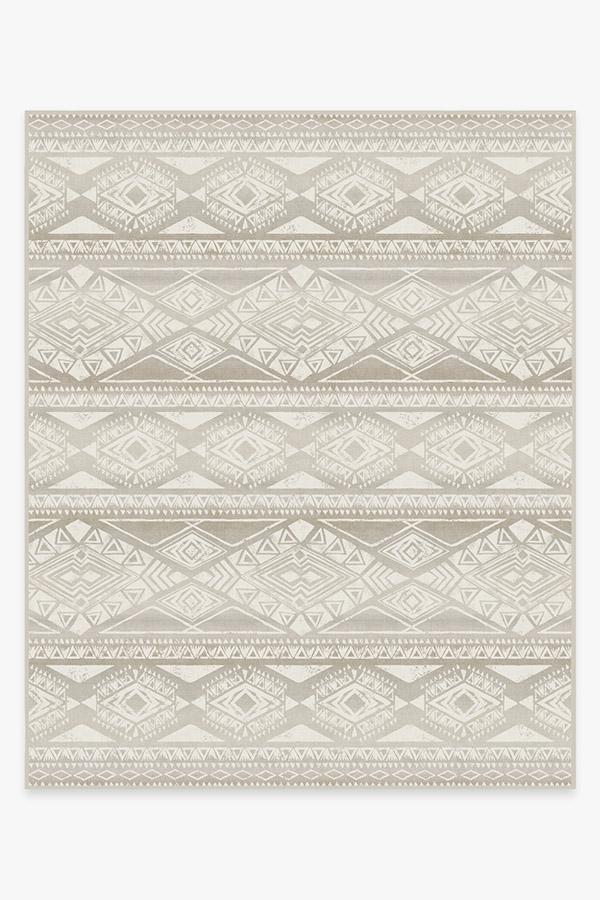 Suku Grey Rug 8'x10' | Stain-Resistant