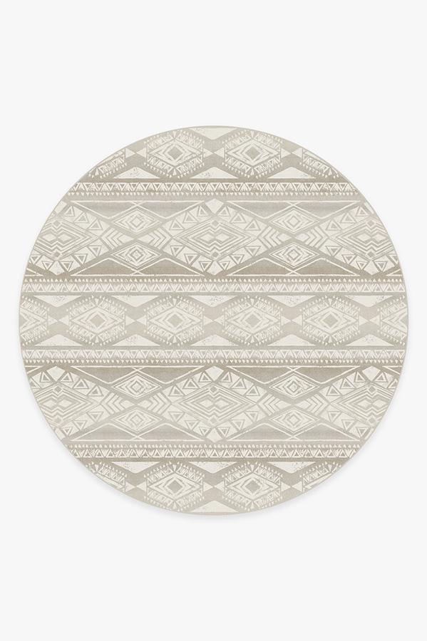 Suku Grey Rug 8' Round | Stain-Resistant