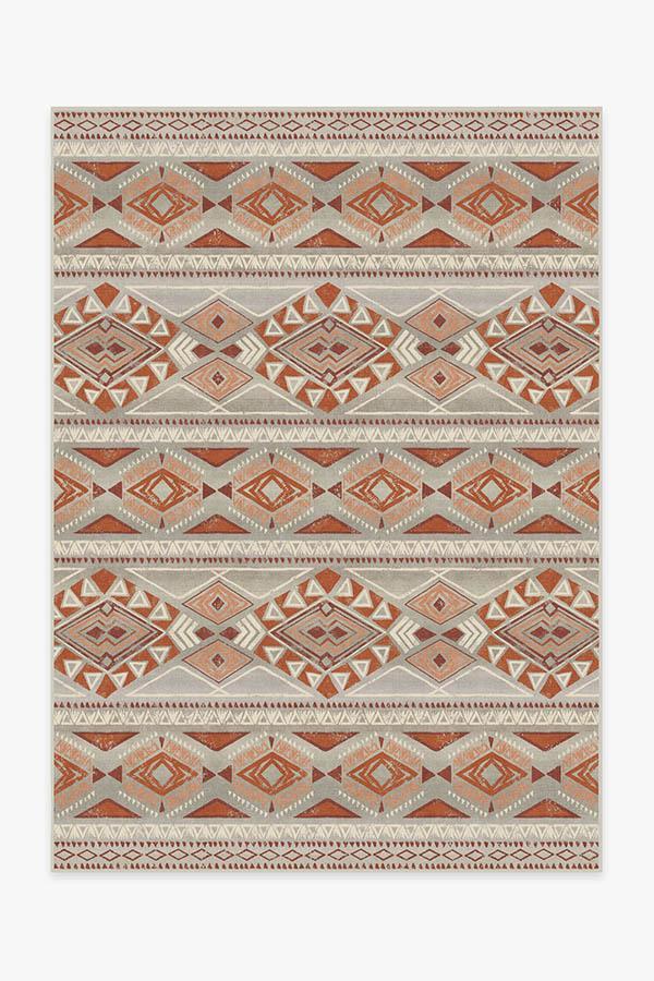 Suku Terracotta Rug 5'x7' | Stain-Resistant