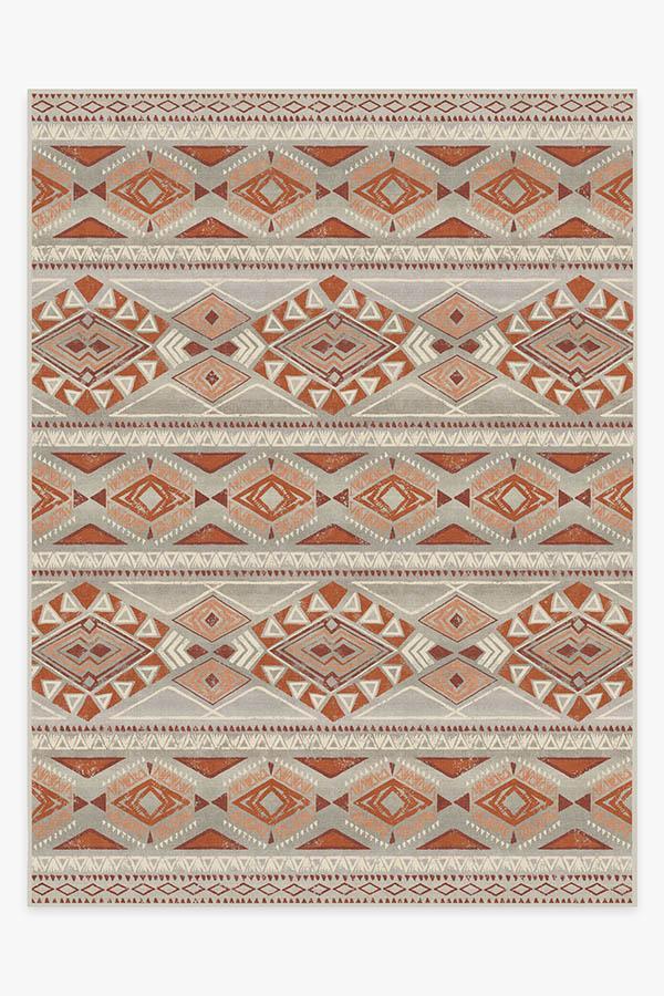 Suku Terracotta Rug 9'x12' | Stain-Resistant