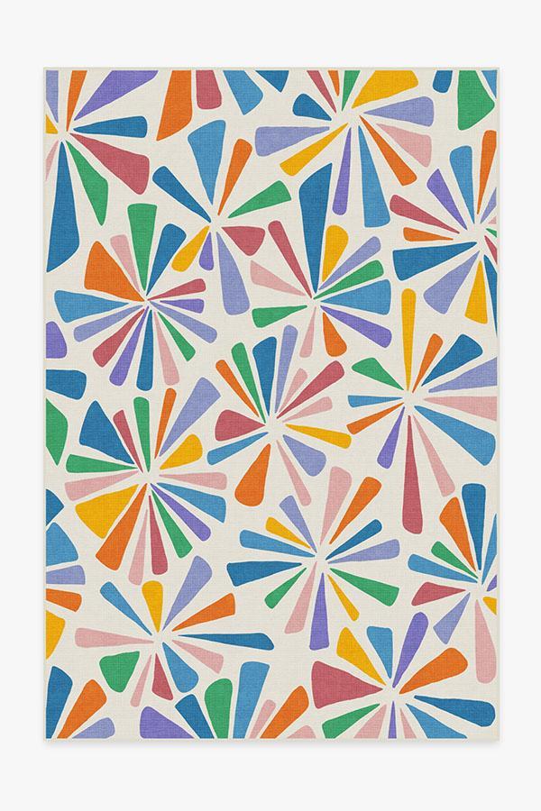 Sunburst Multicolor Rug 6'x9' | Stain-Resistant