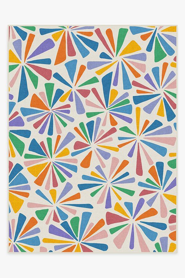 Sunburst Multicolor Rug 9'x12' | Stain-Resistant