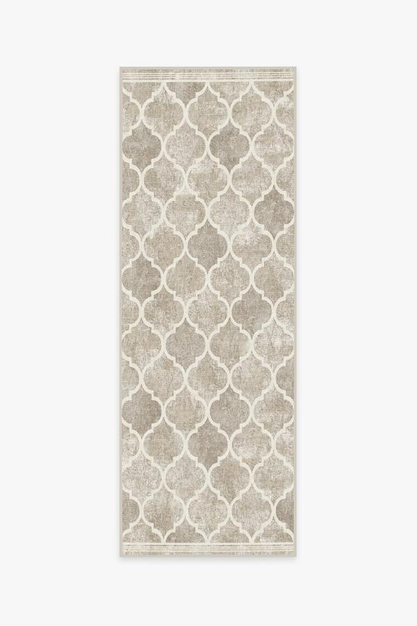 Terali Ash Grey Rug 2.5'x10' | Stain-Resistant