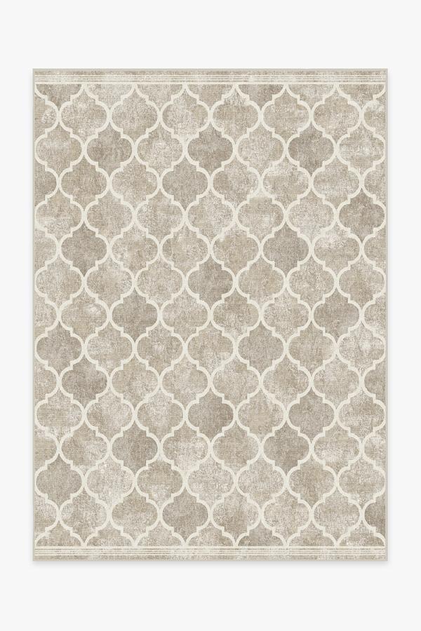 Terali Ash Grey Rug 5'x7' | Stain-Resistant