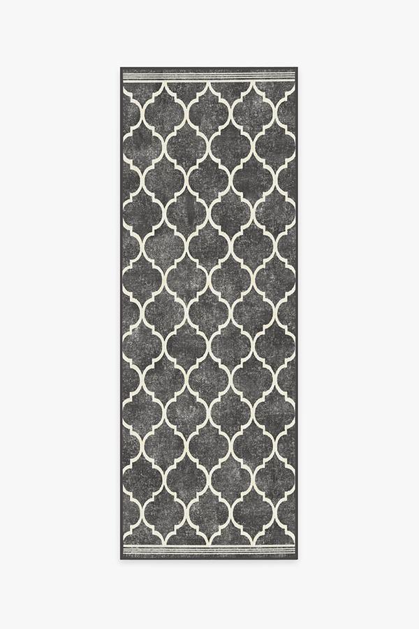 Terali Black Rug 2.5'x10' | Stain-Resistant