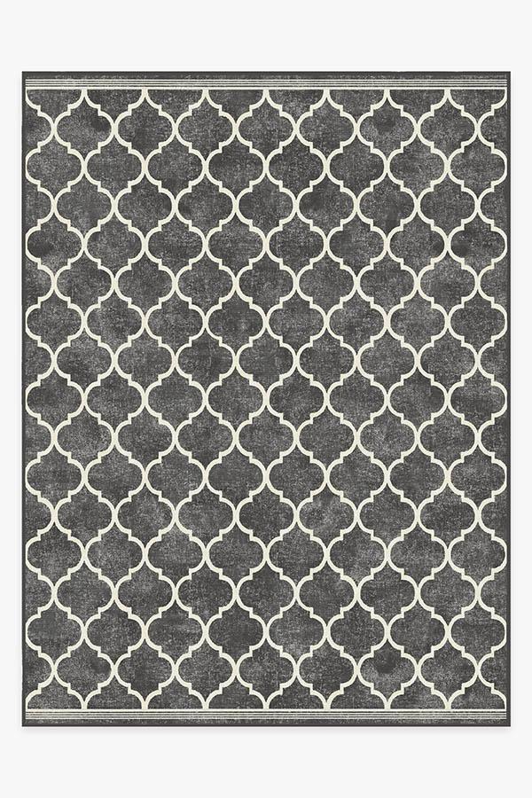 Terali Black Rug 9'x12' | Stain-Resistant