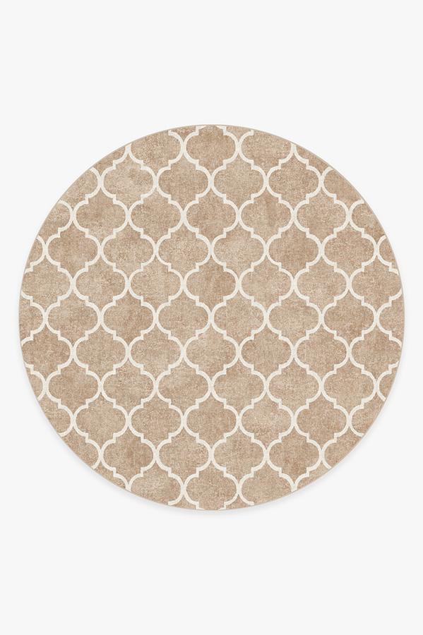 Terali Natural Clay Rug 8' Round | Stain-Resistant