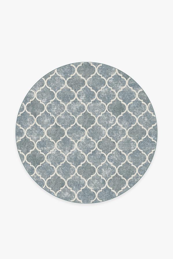 Terali Slate Rug 6' Round | Stain-Resistant