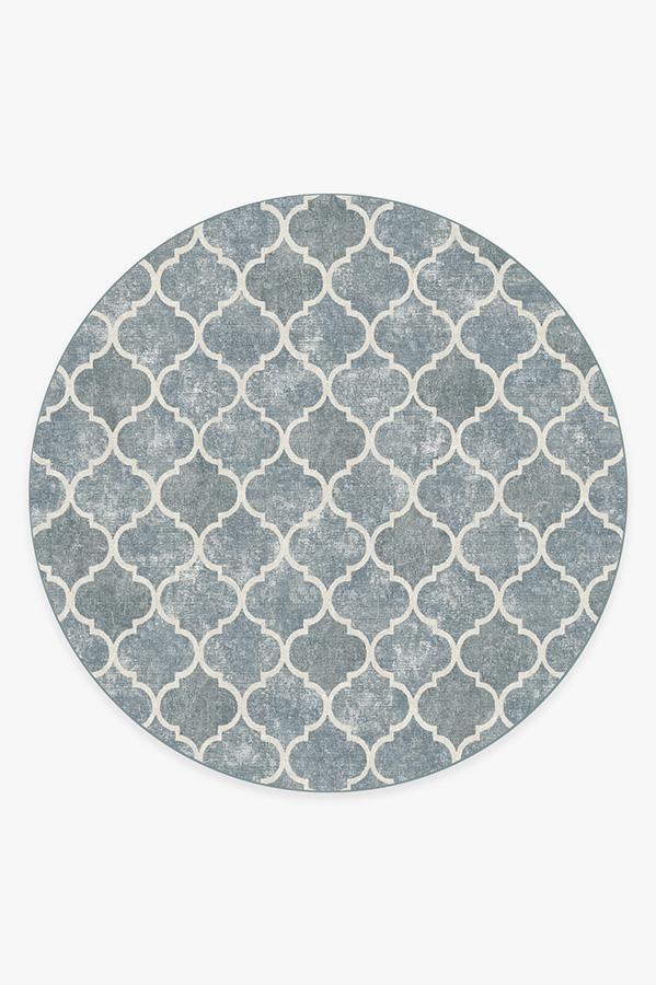 Terali Slate Rug 8' Round | Stain-Resistant