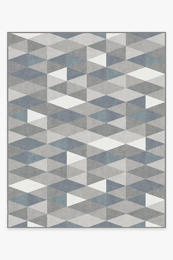 Tessera Teal Blue Rug 8'x10' | Stain-Resistant