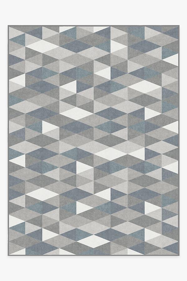 Tessera Teal Blue Rug 9'x12' | Stain-Resistant